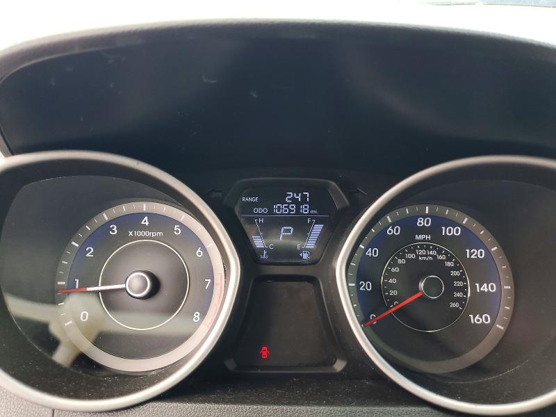 2011 Hyundai Elantra VIN KMHDH4AE4BU084939 COPART salvage auction — FRONT END, Oh - Cert Of Title-Salvage, sold $1,200 on 2026-07-02 (photo 9)