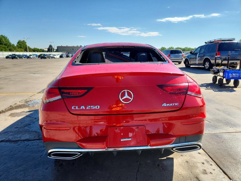 2020 Mercedes-benz Cla-class VIN WDD5J4HB5LN035808 COPART salvage auction — HAIL, Salvage Title, sold $13,100 on 2026-08-24 (photo 6)