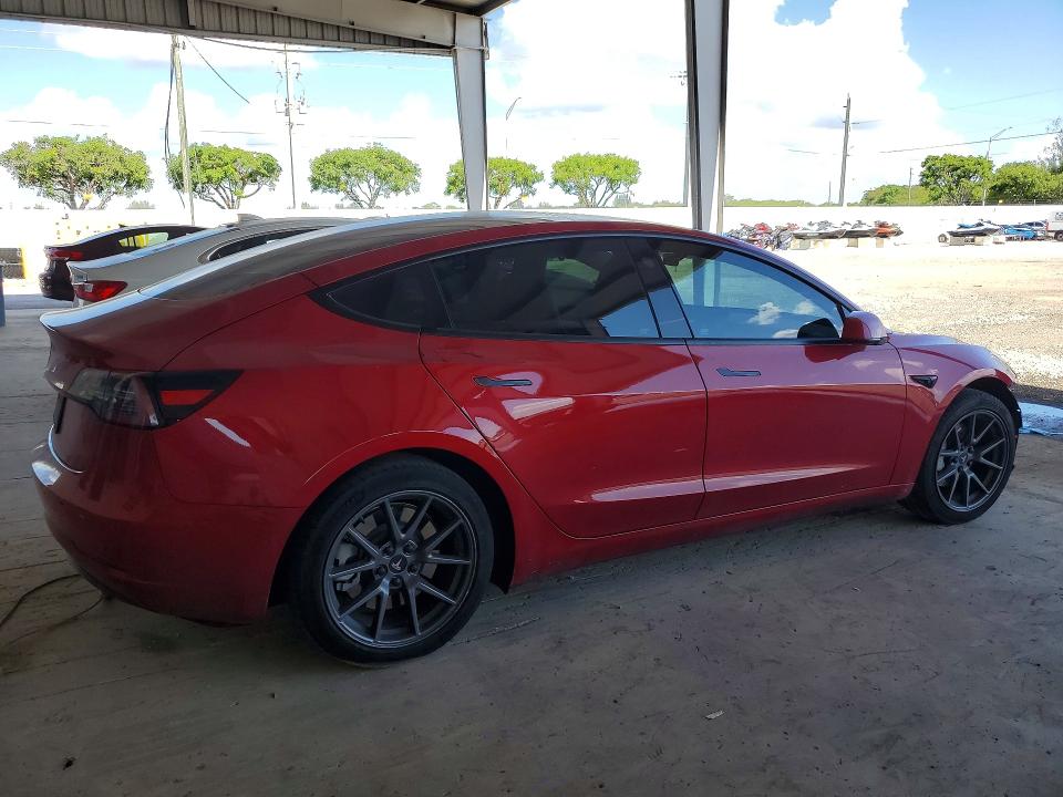 2021 Tesla Model 3 VIN 5YJ3E1EAXMF097060 COPART salvage auction — FRONT END, Fl - Cert Of Title Slvg Rebuildable, sold $5,800 on 2026-07-08 (photo 3)