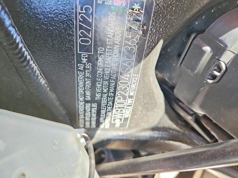 2025 BMW S VIN WB10P2304S6L36542 COPART salvage auction — FRONT END, Nm - Cert Of Title-Salvage, sold $8,200 on 2026-07-30 (photo 9)