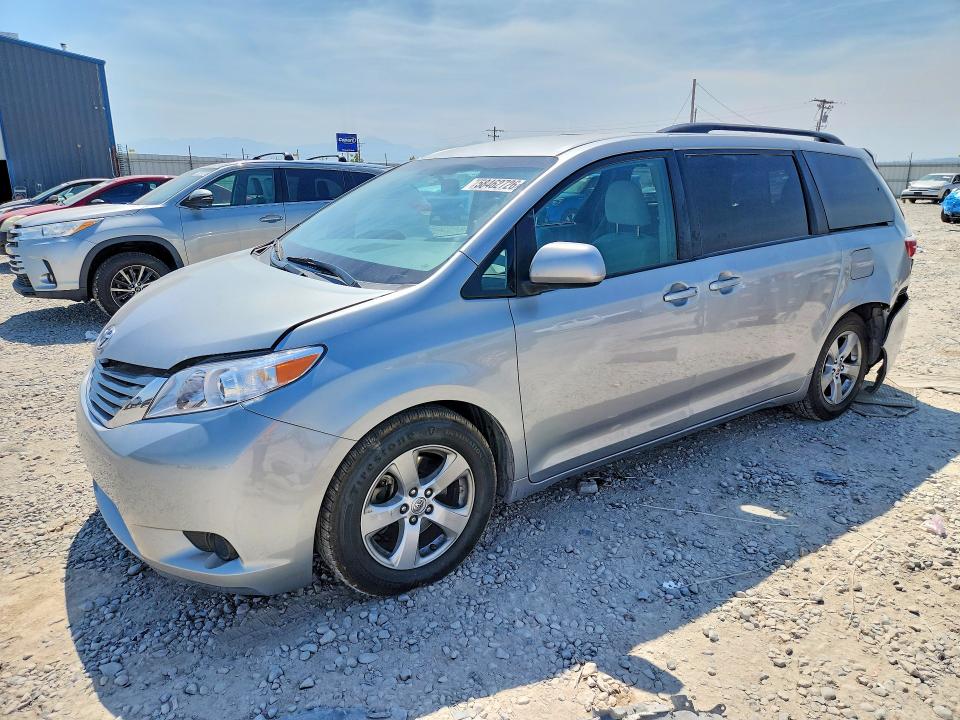 2016 Toyota Sienna VIN 5TDKK3DC2GS750578 COPART salvage auction — SIDE, Ut - Salvage Certificate, sold $2,900 on 2026-07-28 (photo 1)
