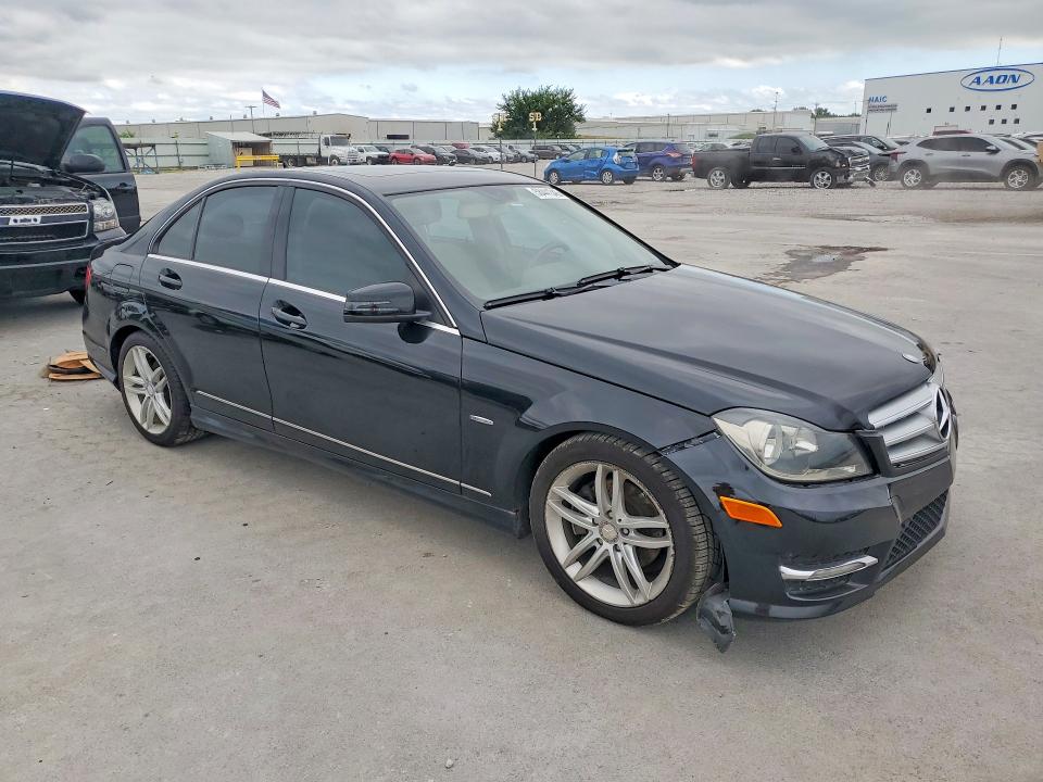 2012 Mercedes-benz VIN WDDGF4HB4CR232391 COPART salvage auction — FRONT END, Salvage Title, sold $850 on 2026-08-21 (photo 4)