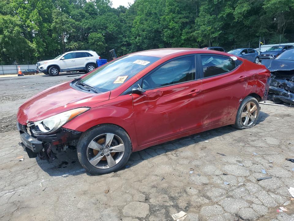 2011 Hyundai Elantra VIN KMHDH4AE1BU110283 COPART salvage auction — SIDE, Ga - Cert Of Title-Rebuilt Salvage, sold $500 on 2026-07-24 (photo 1)