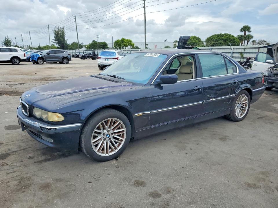 2001 BMW 7er VIN WBAGH83471DP25350 COPART salvage auction — SIDE, Fl - Certificate Of Title, sold $1,800 on 2026-07-13 (photo 1)