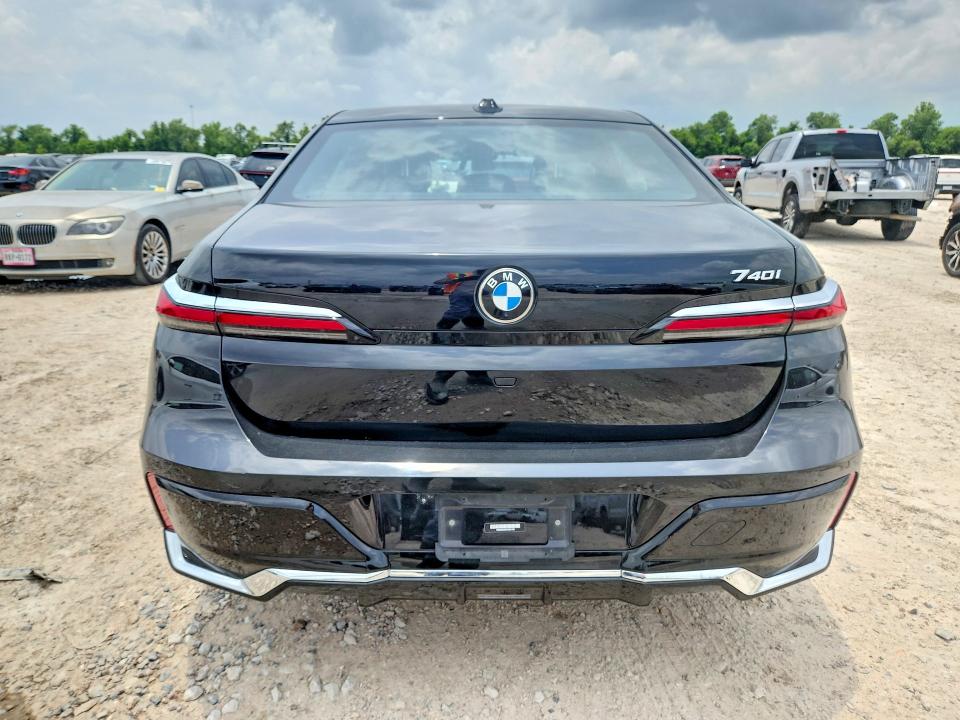 2023 BMW 7 series VIN WBA23EH00PCM21708 COPART salvage auction — WATER/FLOOD, Tx - Salvage Title-Flood Damage, sold $49,500 on 2026-07-28 (photo 6)