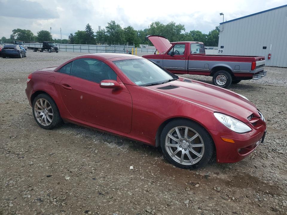 2006 Mercedes-benz Slk-class VIN WDBWK56F66F082186 COPART salvage auction — HAIL, Oh - Cert Of Title-Salvage, sold $1,650 on 2026-07-14 (photo 4)