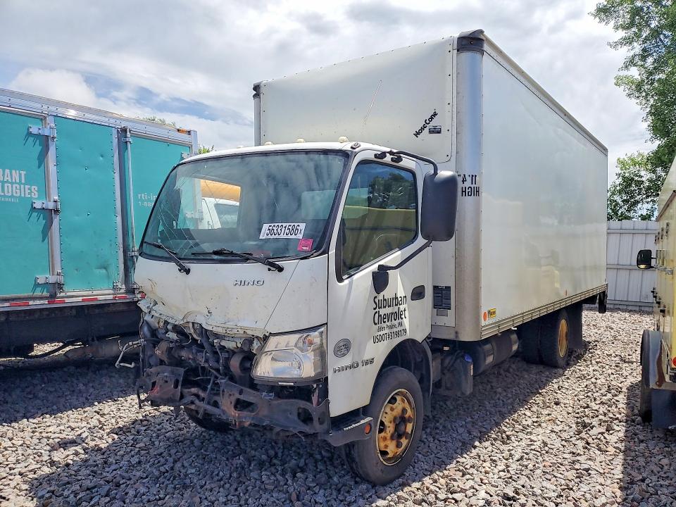 2018 Hino 195 VIN JHHSDM2H2JK006229 COPART salvage auction — FRONT END, MN - CERT OF TITLE-SALVAGE, sold $250 on 2026-07-29 (photo 1)