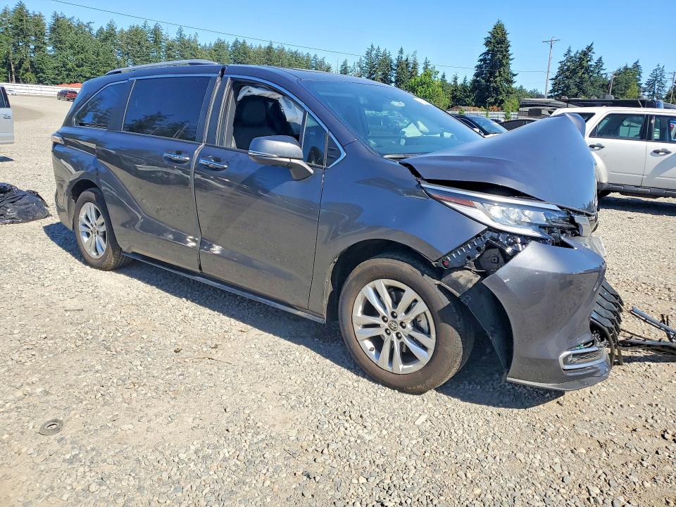 2025 Toyota VIN 5TDZSKFCXSS208479 COPART salvage auction — FRONT END, Wa - Bill Of Sale, sold $15,700 on 2026-07-10 (photo 4)