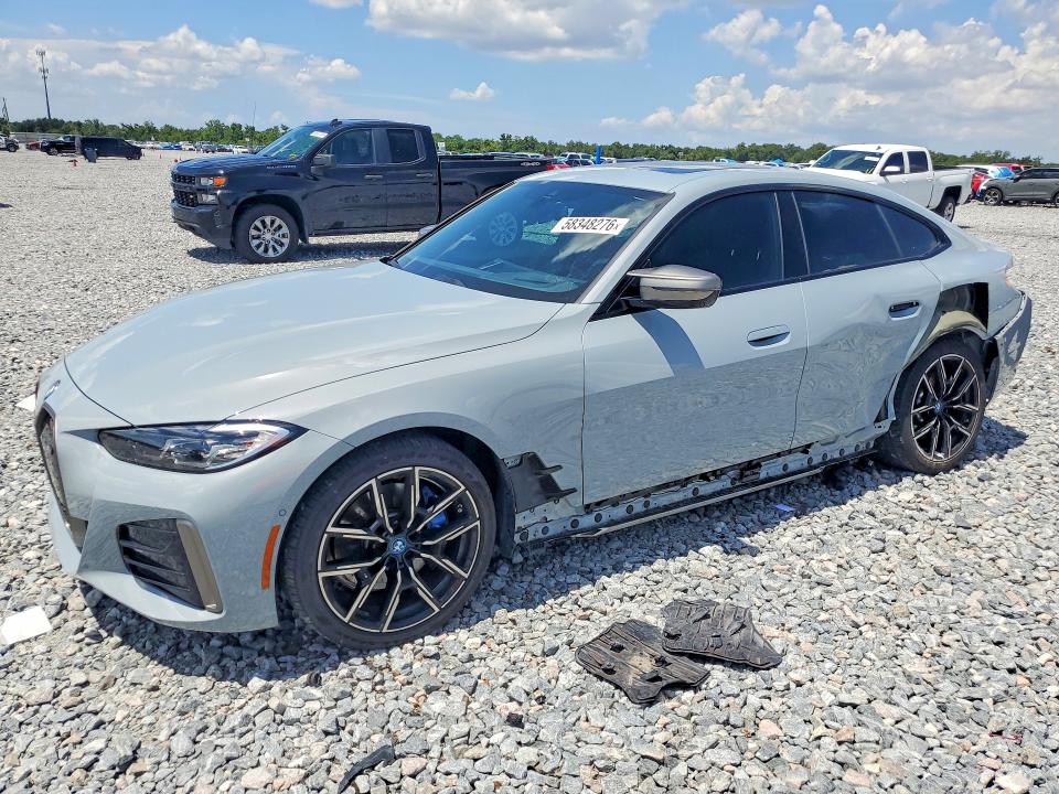 2024 BMW I4 VIN WBY33AW01RFS33055 COPART salvage auction — REAR END, Fl - Certificate Of Destruction, sold $24,300 on 2026-07-31 (photo 1)