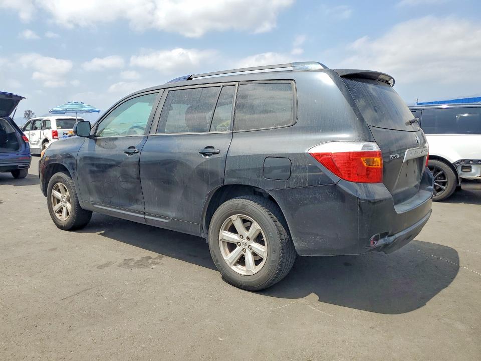 2008 Toyota Highlander VIN JTEDS41A582067666 COPART salvage auction — SIDE, CA - SALVAGE CERTIFICATE, sold $925 on 2026-07-15 (photo 2)