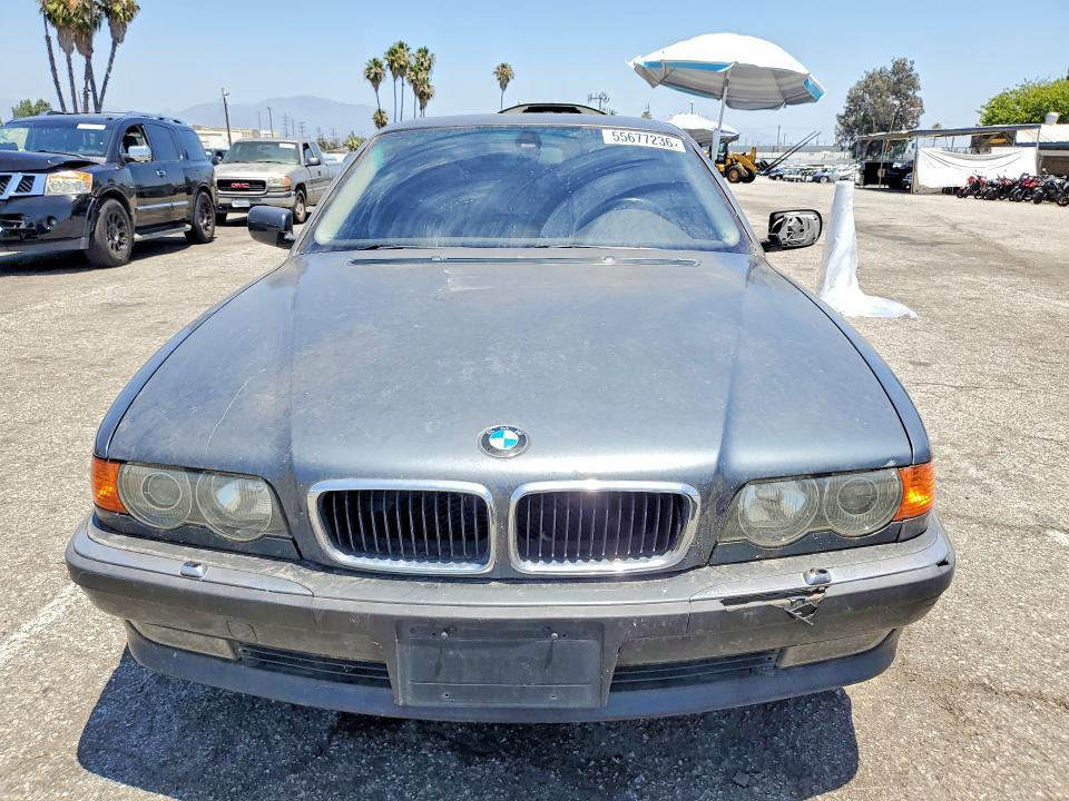 2000 BMW 7 series VIN WBAGH8349YDP13176 COPART salvage auction — MECHANICAL, In - Dis/Dlr/Exp Only Clean Title, sold $850 on 2026-07-21 (photo 5)