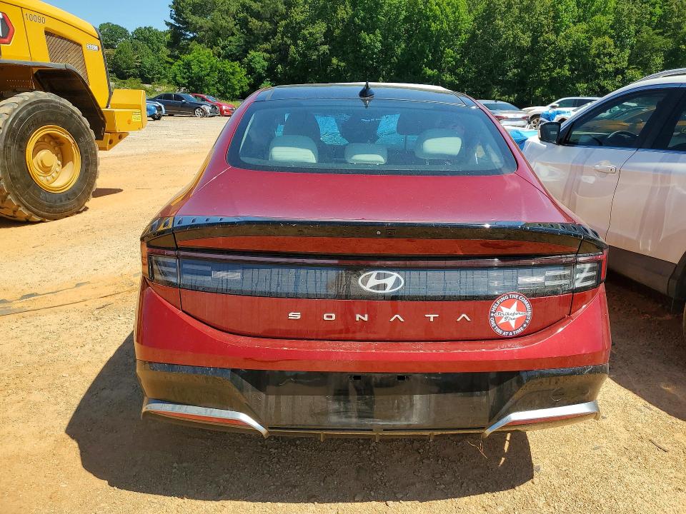 2025 Hyundai Sonata VIN KMHL14JA4SA431376 COPART salvage auction — ROLLOVER, Va - Cert Of Title - Salvage, sold $100 on 2026-07-24 (photo 6)