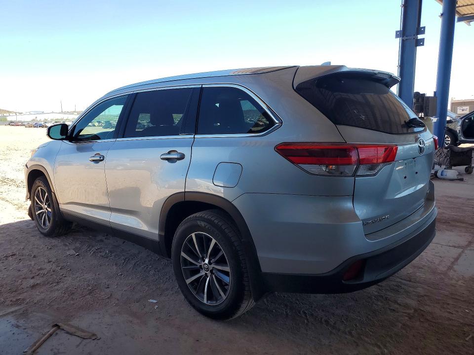 2019 Toyota Highlander VIN 5TDJZRFH9KS583101 COPART salvage auction — MECHANICAL, Az - Cert Of Title - Salvage, sold $12,600 on 2026-07-09 (photo 2)