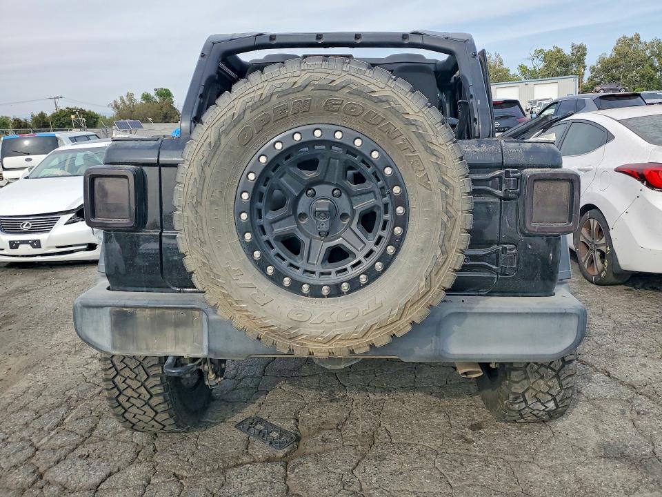 2021 Jeep Wrangler / VIN 1C4HJXDG3MW764993 COPART salvage auction — ROLLOVER, Ca - Salvage Certificate, sold $6,700 on 2026-07-23 (photo 6)