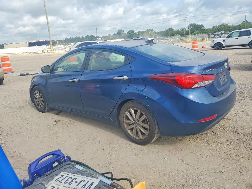2015 Hyundai Elantra VIN KMHDH4AE2FU311440 COPART salvage auction — SIDE, TX - SALVAGE VEHICLE TITLE, sold $1,500 on 2026-07-27 (photo 2)