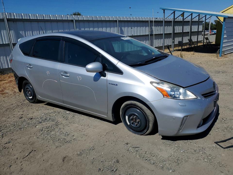 2012 Toyota Prius v VIN JTDZN3EU6C3014011 COPART salvage auction — REAR END, Ca - Salvage Certificate, sold $550 on 2026-07-14 (photo 4)