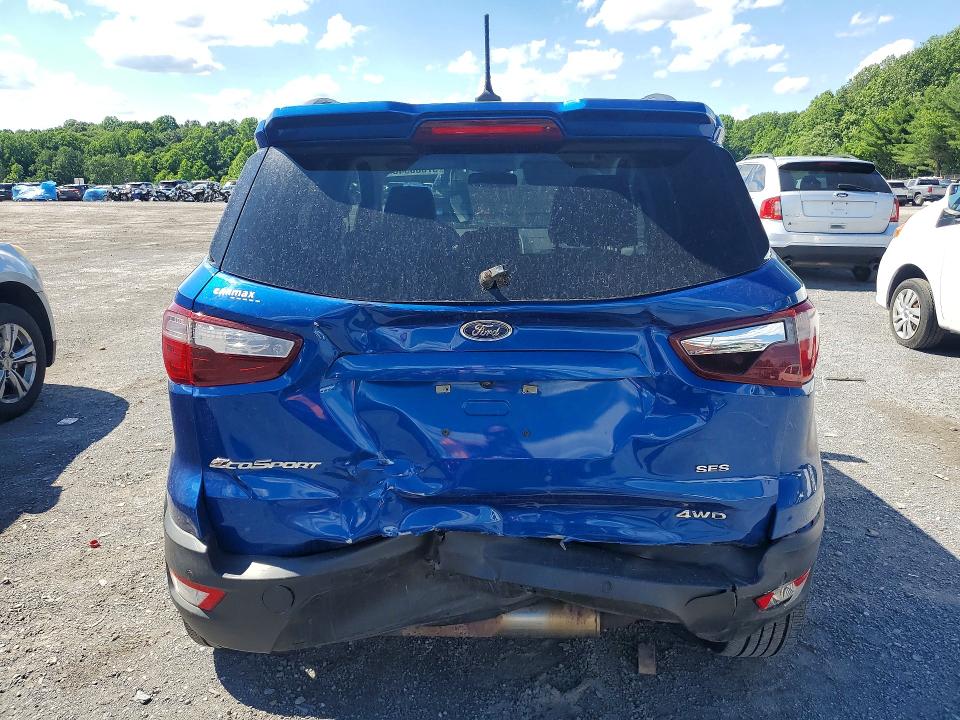 2019 Ford Ecosport VIN MAJ6S3JL3KC286948 COPART salvage auction — REAR END, Pa - Certificate Of Salvage, sold $1,800 on 2026-07-02 (photo 6)