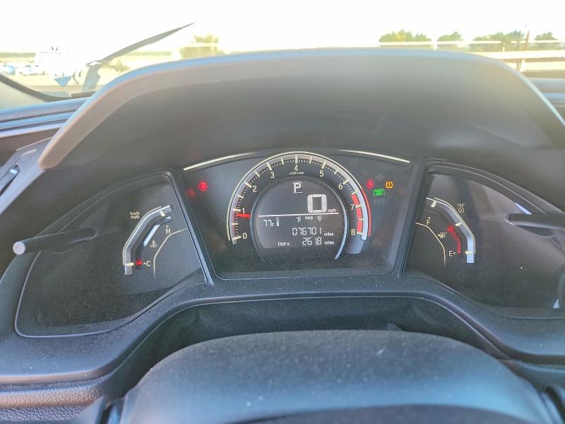 2018 Honda Civic VIN SHHFK7H43JU236521 COPART salvage auction — REAR END, NM - CERT OF TITLE-SALVAGE, sold $300 on 2026-07-30 (photo 9)