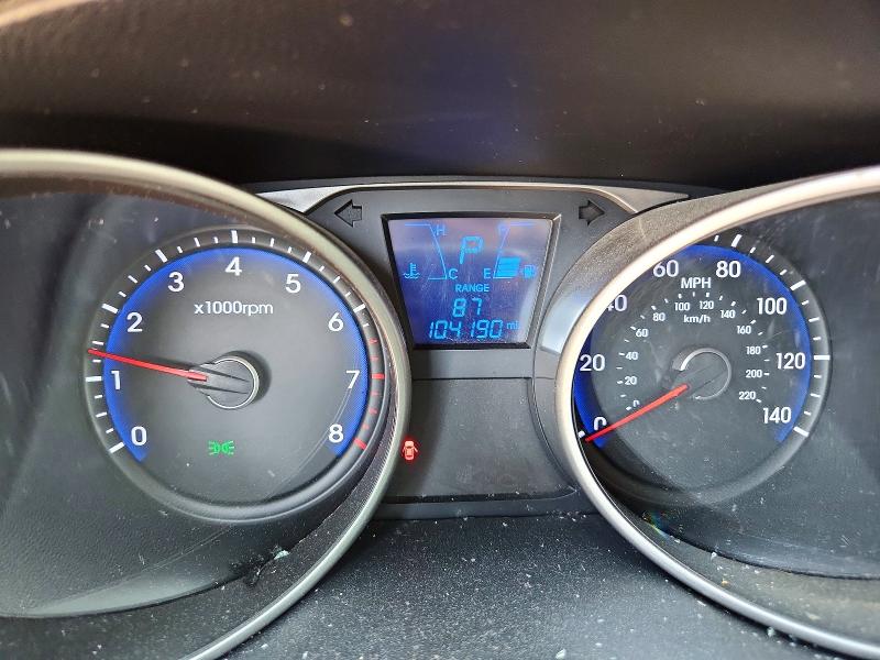 2012 Hyundai VIN KM8JU3AC9CU324107 COPART salvage auction — WATER/FLOOD, Va - Cert Of Title-Salvage Water, sold $1,550 on 2026-07-14 (photo 9)