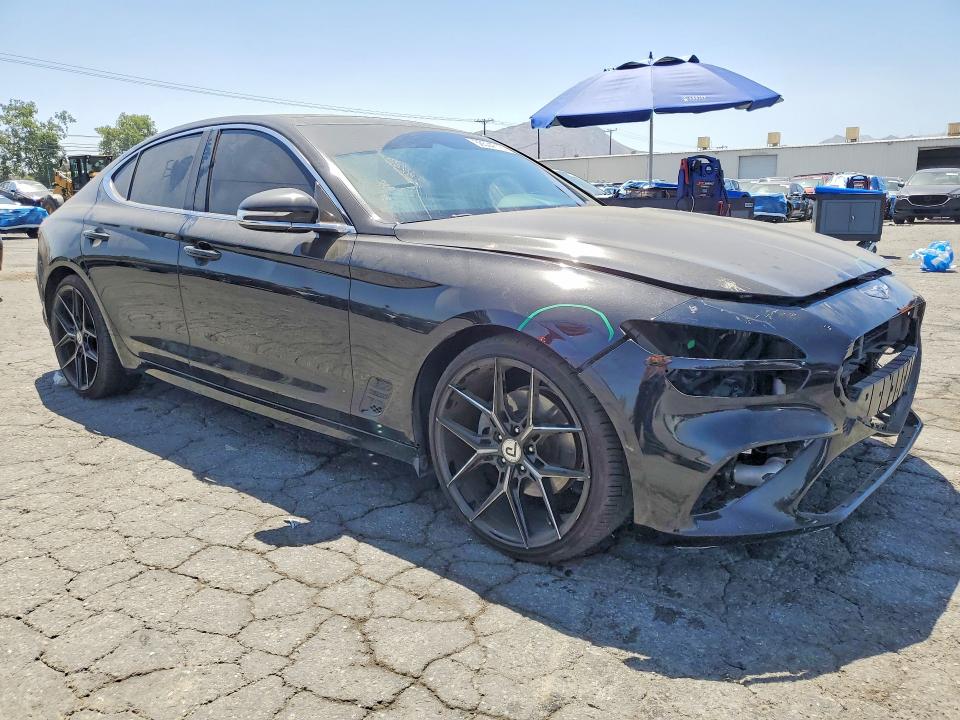 2022 Genesis G70 VIN KMTG34TA7NU092176 COPART salvage auction — FRONT END, Salvage Title, sold $4,300 on 2026-07-16 (photo 4)
