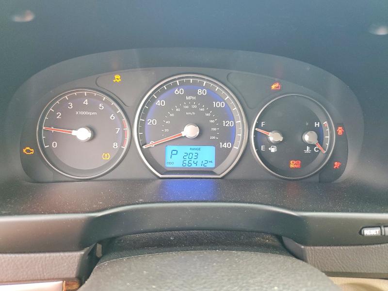 2012 Hyundai Santa fe VIN 5XYZGDAB9CG125068 COPART salvage auction — FRONT END, Nj - Cert Of Title-Salvage, sold $600 on 2026-07-21 (photo 9)