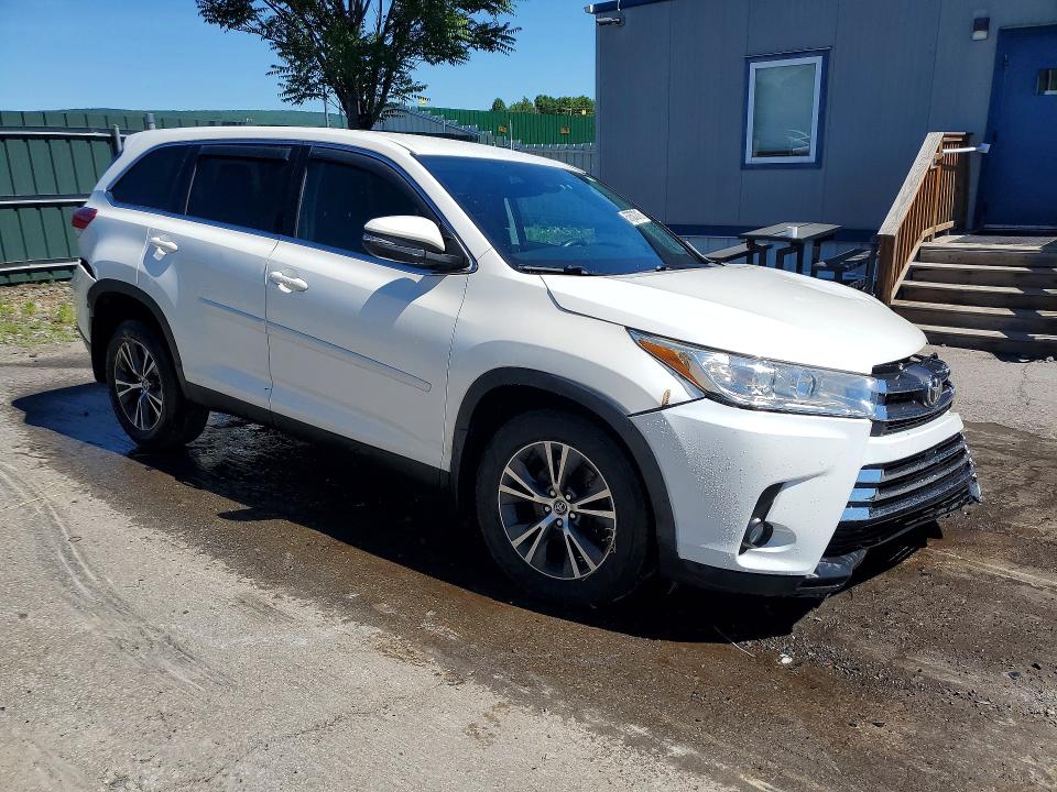 2019 Toyota Highlander VIN 5TDBZRFH9KS724205 COPART salvage auction — FRONT END, Pa - Certificate Of Salvage, sold $5,100 on 2026-07-27 (photo 4)