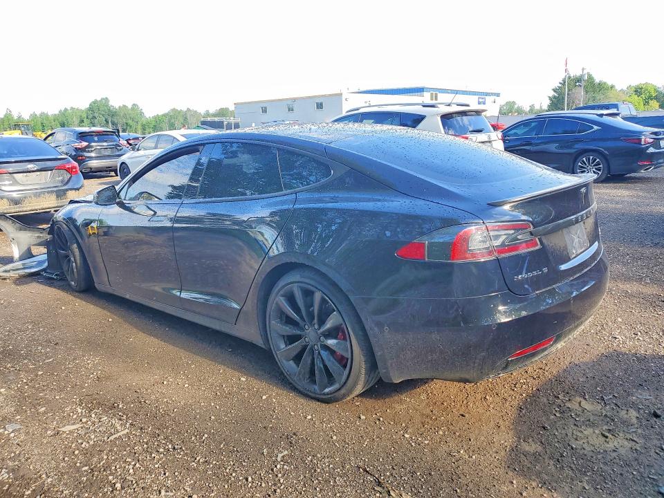 2017 Tesla Model s VIN 5YJSA1E4XHF187137 COPART salvage auction — FRONT END, ON - PERMIT SALVAGE, sold $350 on 2026-07-23 (photo 2)