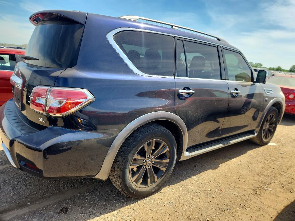 2018 Nissan Armada VIN JN8AY2NC7J9555394 COPART salvage auction — HAIL, Wv - Salvage Certificate, sold $275 on 2026-07-21 (photo 3)