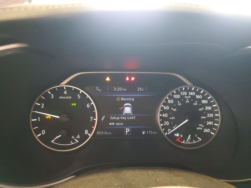 2020 Nissan Maxima VIN 1N4AA6DV3LC380454 COPART salvage auction — FRONT END, On - Permit No Brand - Unfit, sold $5,600 on 2026-07-09 (photo 9)