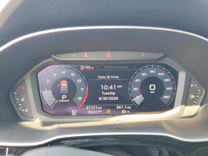 2020 Audi Q3 VIN WA1DECF34L1013980 COPART salvage auction — FRONT END, Ny - Mv-907A Salvage Certificate, sold $11,400 on 2026-07-06 (photo 9)