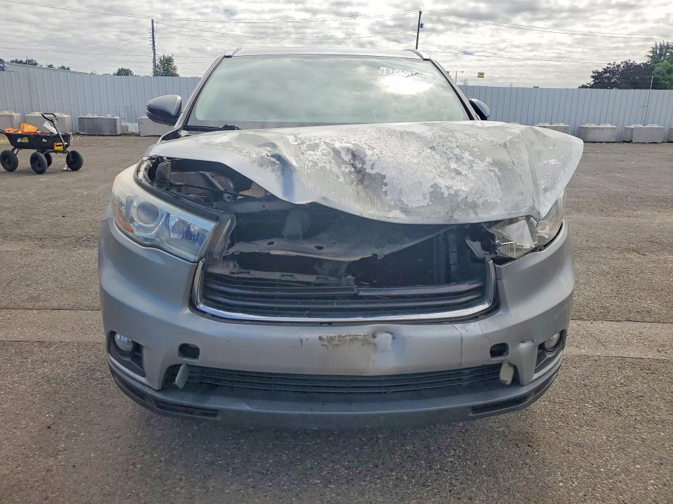 2015 Toyota Highlander VIN 5TDJKRFH8FS193035 COPART salvage auction — FRONT END, OR - SALVAGE TITLE CERTIFICATE, sold $300 on 2026-07-29 (photo 5)
