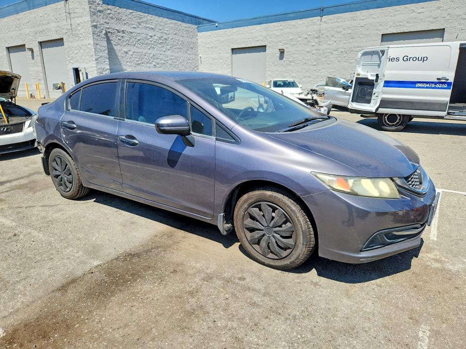 2014 Honda Civic VIN 19XFB2F53EE256604 COPART salvage auction — REAR END, Ca - Salvage Certificate, sold $1,700 on 2026-07-02 (photo 4)