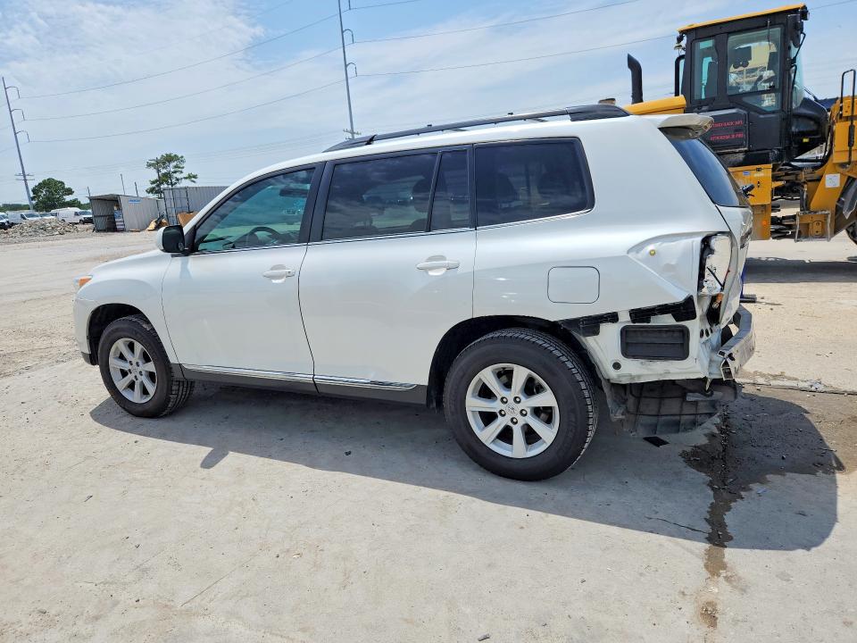 2013 Toyota Highlander VIN 5TDZK3EHXDS097616 COPART salvage auction — REAR END, La - Cert Of Title-Salvage, sold $5,200 on 2026-07-29 (photo 2)