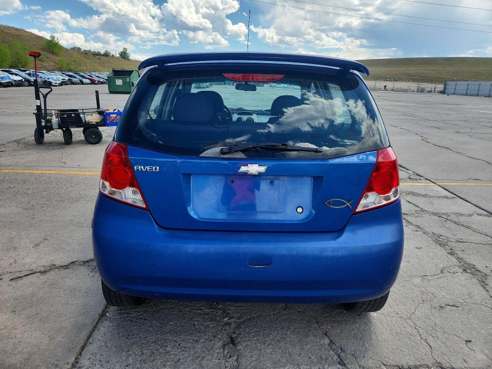 2006 Chevrolet Aveo VIN KL1TG666X6B682090 COPART salvage auction — FRONT END, CO - SALVAGE TITLE, sold $250 on 2026-07-27 (photo 6)