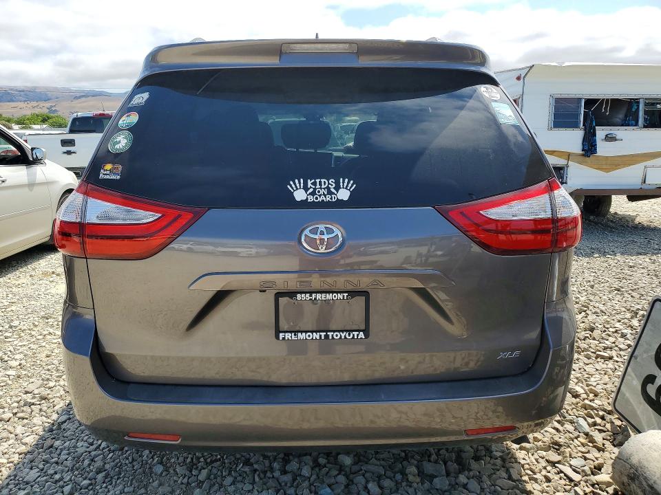 2019 Toyota Sienna VIN 5TDYZ3DC0KS995345 COPART salvage auction — FRONT END, Ca - Salvage Certificate, sold $6,900 on 2026-07-02 (photo 6)