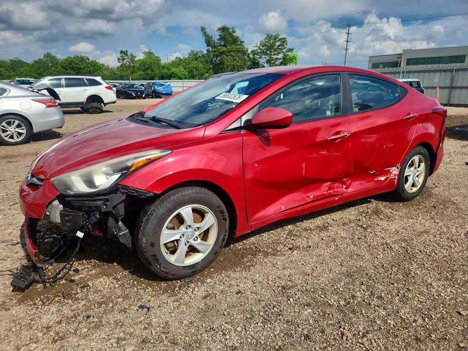 2014 Hyundai Elantra VIN KMHDH4AE2EU158153 COPART salvage auction — SIDE, Il - Salvage Certificate, sold $400 on 2026-07-29 (photo 1)