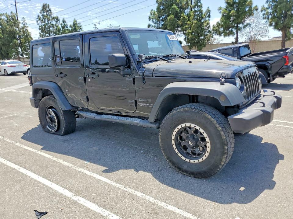 2017 Jeep Wrangler unlimited VIN 1C4BJWDG9HL549514 COPART salvage auction — REAR END, Ca - Salvage Certificate, sold $7,800 on 2026-07-30 (photo 4)