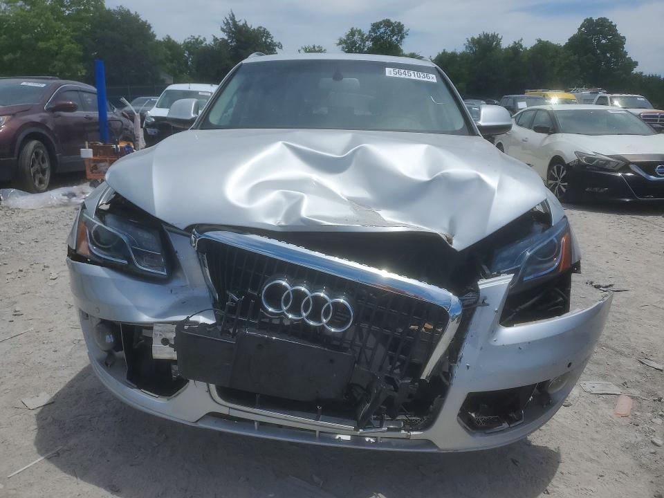 2010 Audi Q5 VIN WA1LKAFP5AA031073 COPART salvage auction — FRONT END, Tn - Salvage Certificate, sold $800 on 2026-07-08 (photo 5)