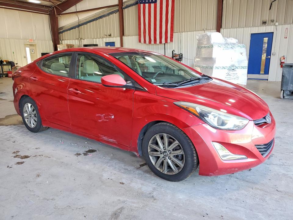 2015 Hyundai Elantra VIN KMHDH4AE5FU350720 COPART salvage auction — SIDE, Mt - Certificate Of Title, sold $1,150 on 2026-07-15 (photo 4)