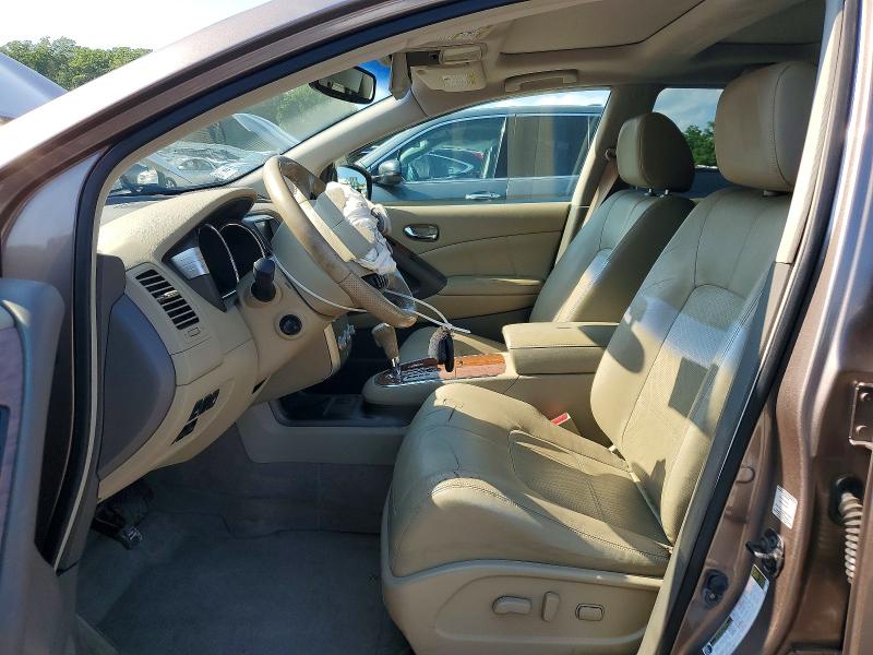 2012 Nissan Murano VIN JN8AZ1MW1CW219666 COPART salvage auction — FRONT END, MA - CERT OF TITLE-RECONSTRCTD COLL, sold $375 on 2026-07-22 (photo 7)