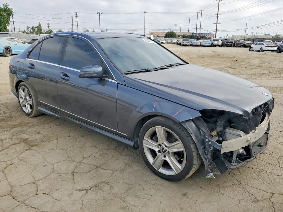 2011 Mercedes-benz C class VIN WDDGF5EB7BA461378 COPART salvage auction — FRONT END, Ca - Salvage Certificate, sold $1,350 on 2026-08-08 (photo 4)