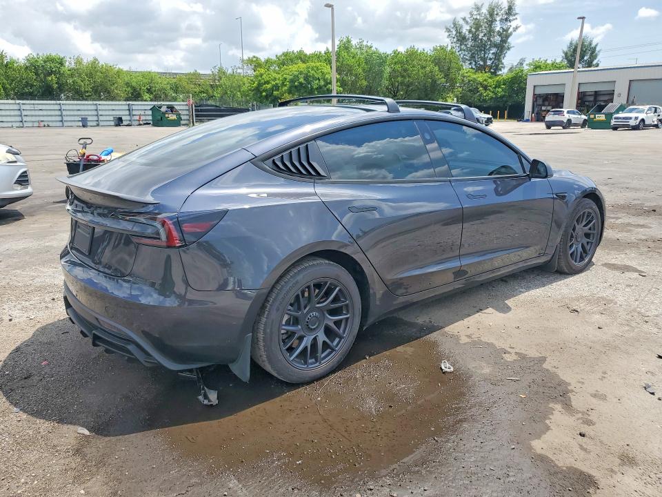 2025 Tesla Model 3 VIN 5YJ3E1EA6SF998777 COPART salvage auction — DAMAGE HISTORY, Ga - Cert Of Title-Salvage (P), sold $15,000 on 2026-07-27 (photo 3)