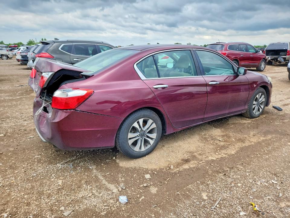 2013 Honda VIN 1HGCR2F31DA108435 COPART salvage auction — REAR END, Il - Salvage Certificate, sold $1,050 on 2026-07-09 (photo 3)