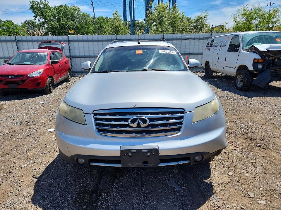 2008 Infiniti Fx35 VIN JNRAS08W98X206265 COPART salvage auction — SIDE, Il - Salvage Certificate, sold $400 on 2026-07-10 (photo 5)