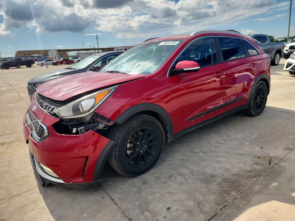 2017 Kia Niro VIN KNDCE3LC0H5029891 COPART salvage auction — FRONT END, Tx - Salvage Vehicle Title, sold $2,650 on 2026-07-16 (photo 1)