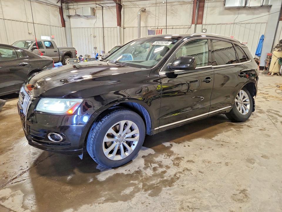 2014 Audi Q5 VIN WA1LFAFP6EA026376 COPART salvage auction — REAR END, Wi - Certificate Of Title, sold $2,000 on 2026-07-06 (photo 1)