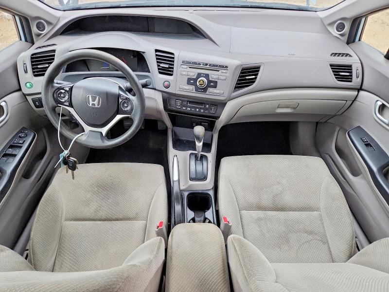 2012 Honda Civic VIN JHMFB4F27CS009127 COPART salvage auction — REAR END, Fl - Cert Of Title Slvg Rebuildable, sold $725 on 2026-07-31 (photo 8)