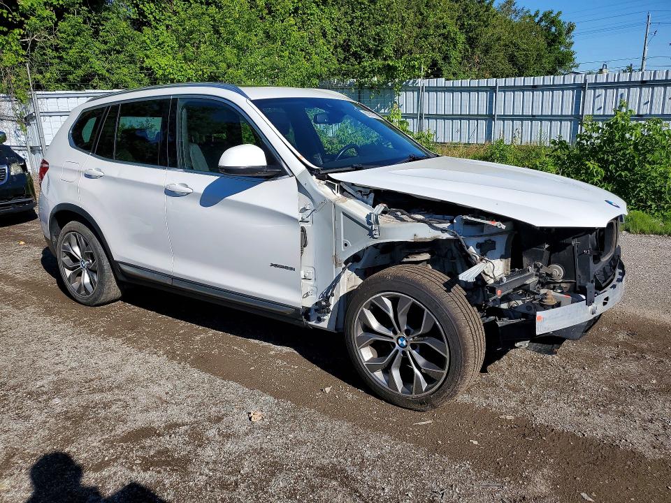 2017 BMW X3 VIN 5UXWX9C50H0T14923 COPART salvage auction — FRONT END, On - Permit No Brand - Unfit, sold $150 on 2026-07-28 (photo 4)