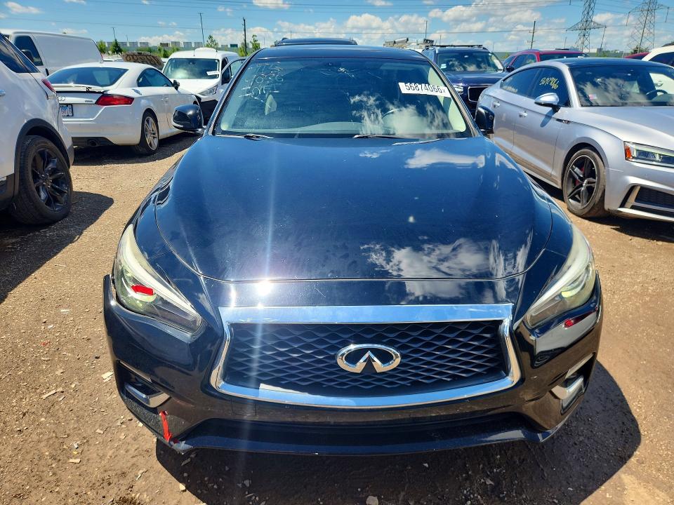 2018 Infiniti Q50 VIN JN1EV7AR6JM433316 COPART salvage auction — SIDE, Il - Salvage Certificate, sold $4,500 on 2026-07-23 (photo 5)
