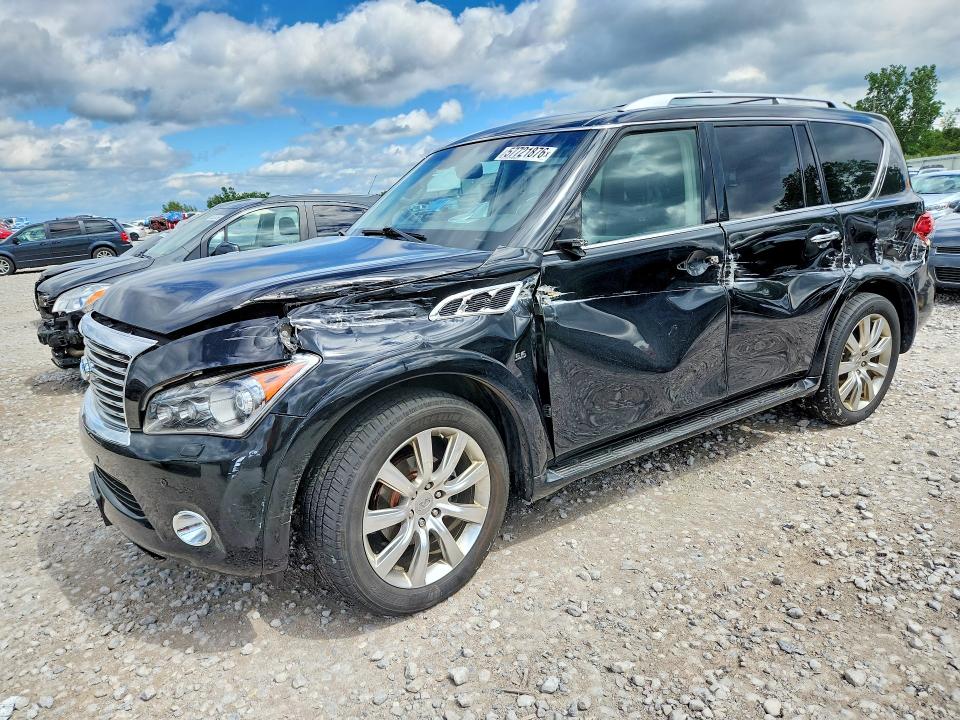 2014 Infiniti Qx80 VIN JN8AZ2NC6E9352256 COPART salvage auction — SIDE, Mi - Dealer Only Clean Title, sold $2,450 on 2026-07-09 (photo 1)